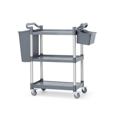 Vozík servírovací se 3 policemi z polypropylenu, malý, AmerBox, 800x420x(H)945mm | 810200